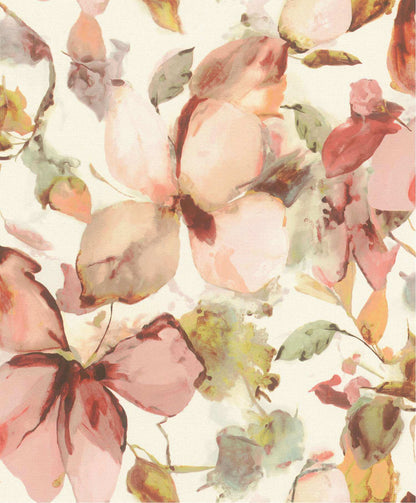 A-Street Prints Springhill Liliana Floral Wallpaper Sample - Pink