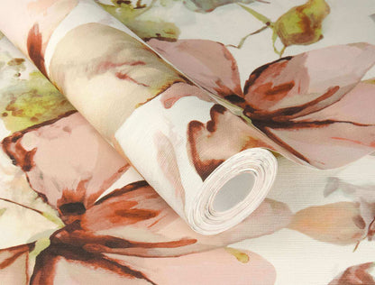 A-Street Prints Springhill Liliana Floral Wallpaper Sample - Pink