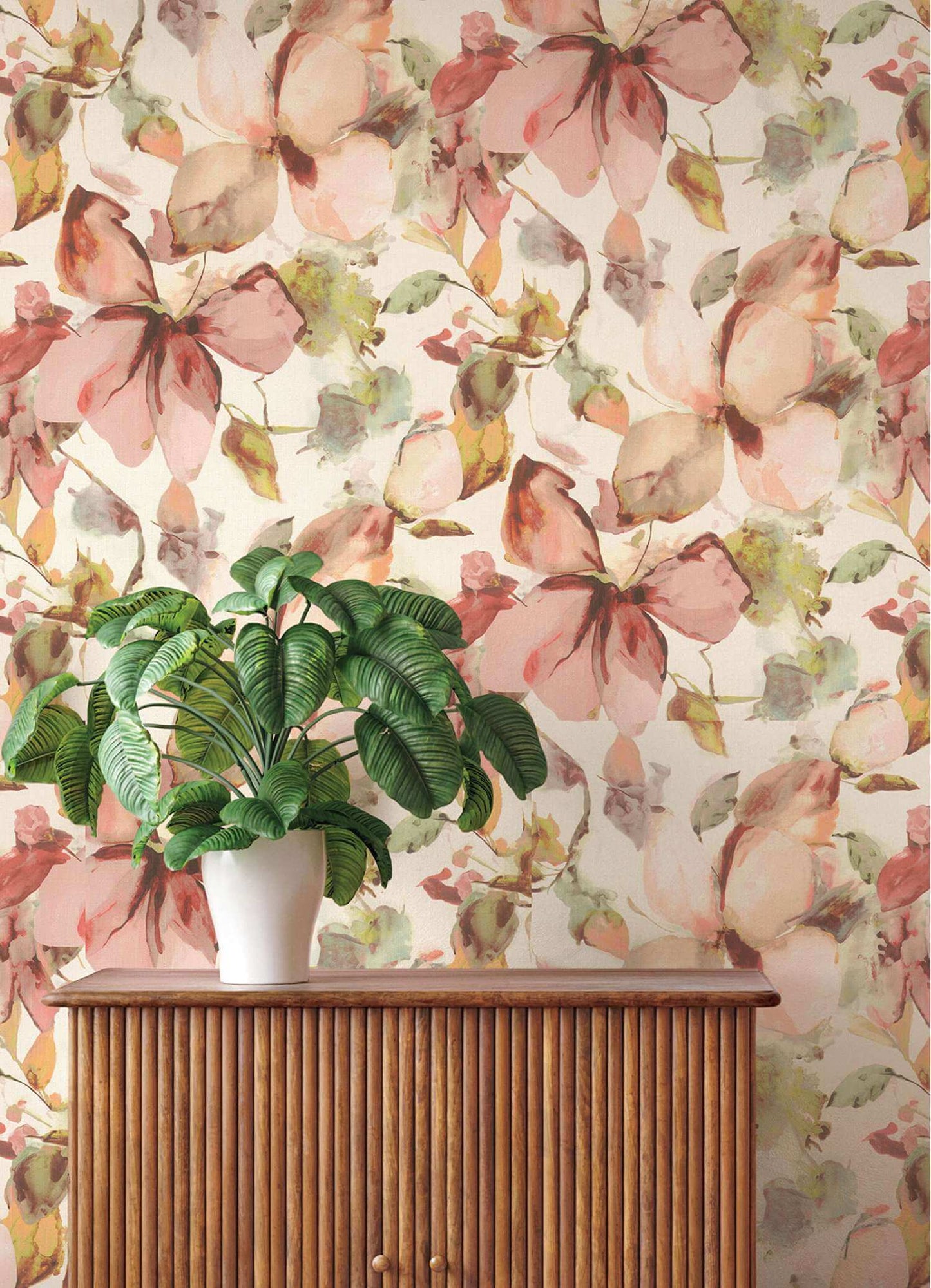 A-Street Prints Springhill Liliana Floral Wallpaper Sample - Pink