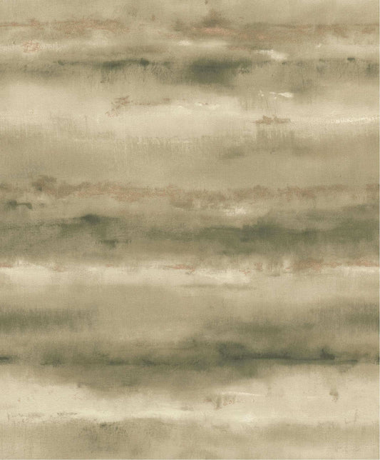 A-Street Prints Springhill Ayla Abstract Wallpaper - Green