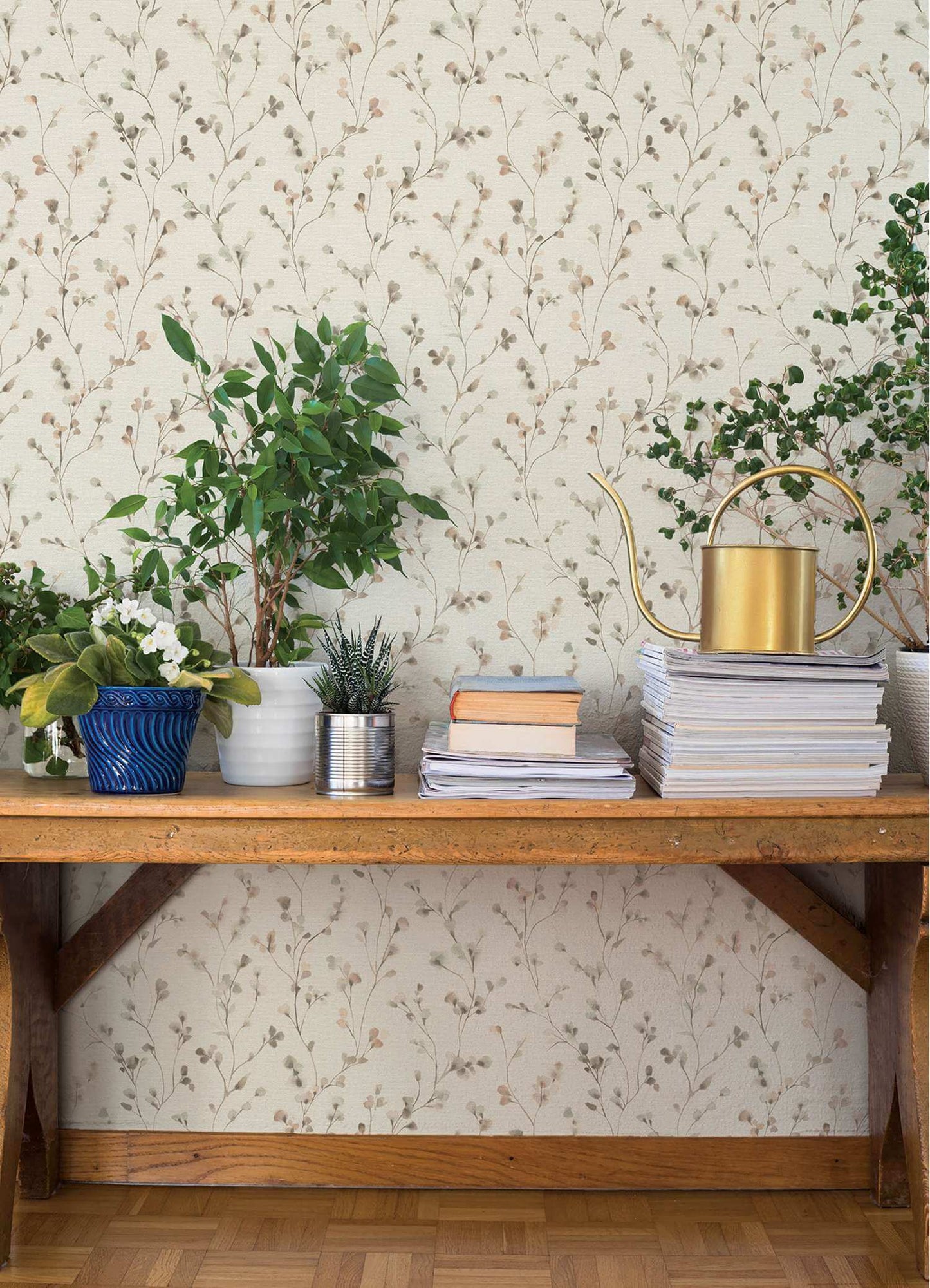 A-Street Prints Springhill Romy Wallpaper Sample - Neutral