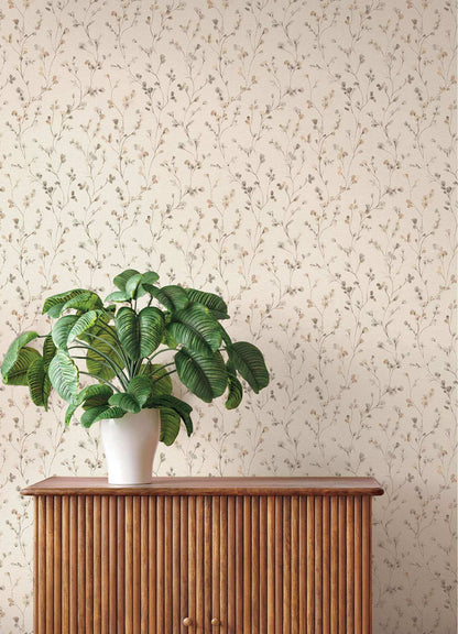 A-Street Prints Springhill Romy Wallpaper Sample - Neutral