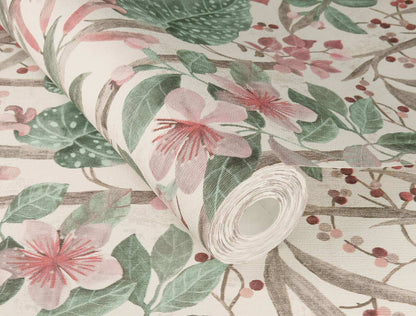 A-Street Prints Springhill Kalina Floral Wallpaper - Teal