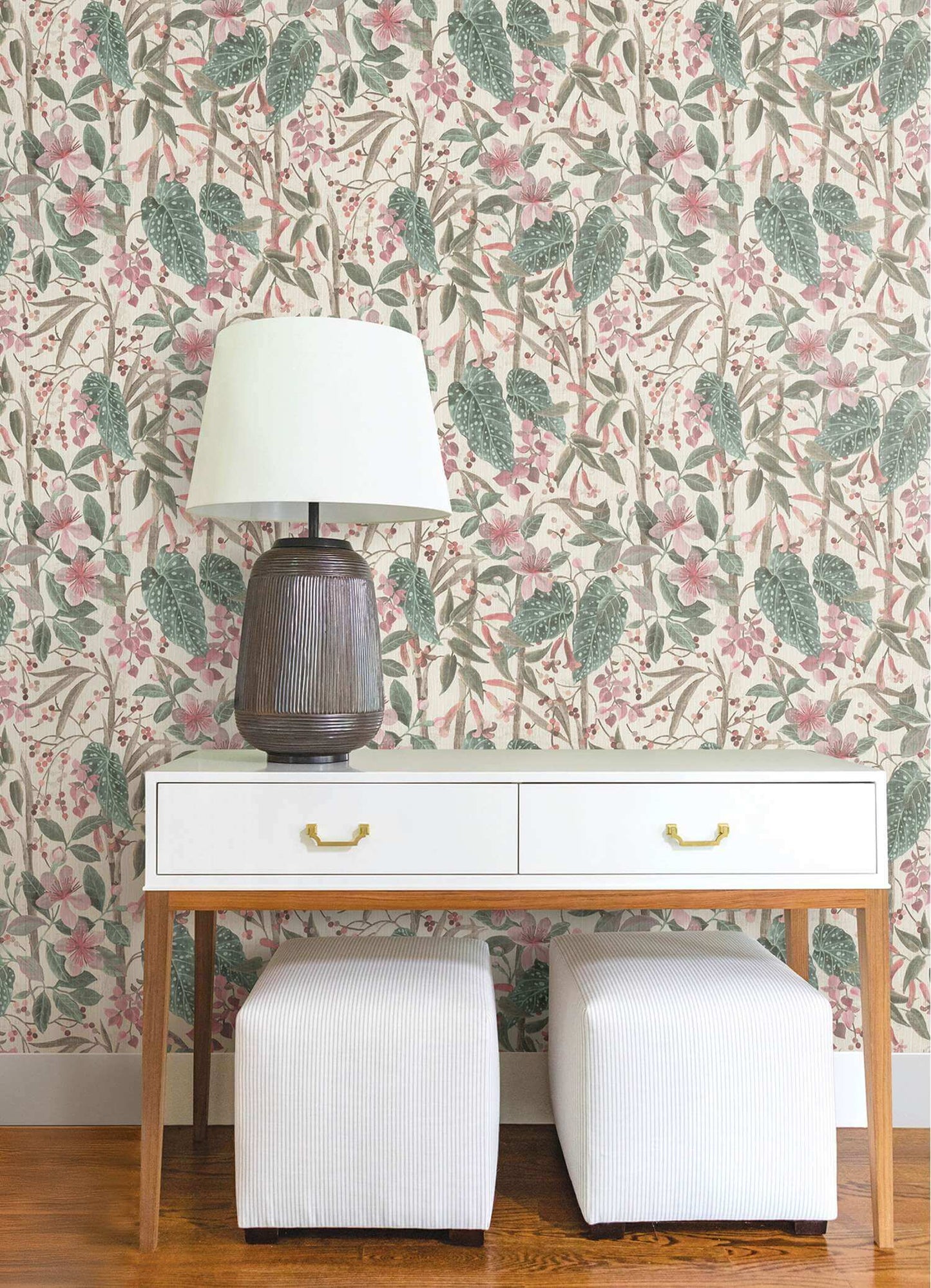 A-Street Prints Springhill Kalina Floral Wallpaper - Teal