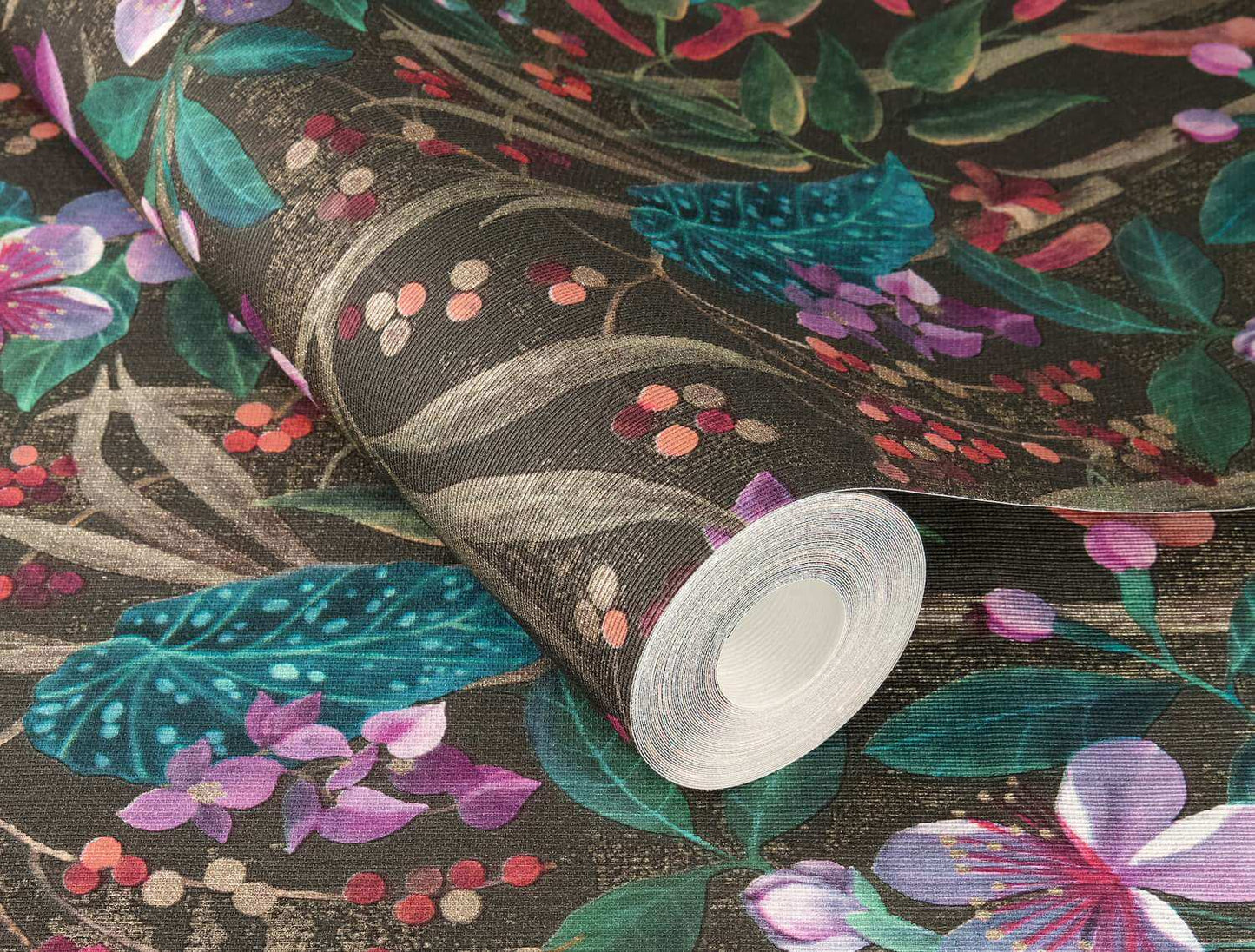 A-Street Prints Springhill Kalina Floral Wallpaper - Black