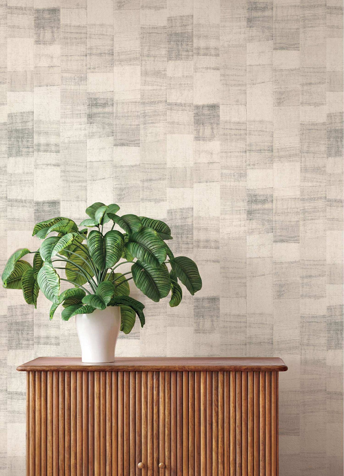A-Street Prints Springhill Ivo Block Wallpaper Sample - Grey