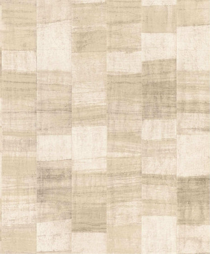 A-Street Prints Springhill Ivo Block Wallpaper - Beige