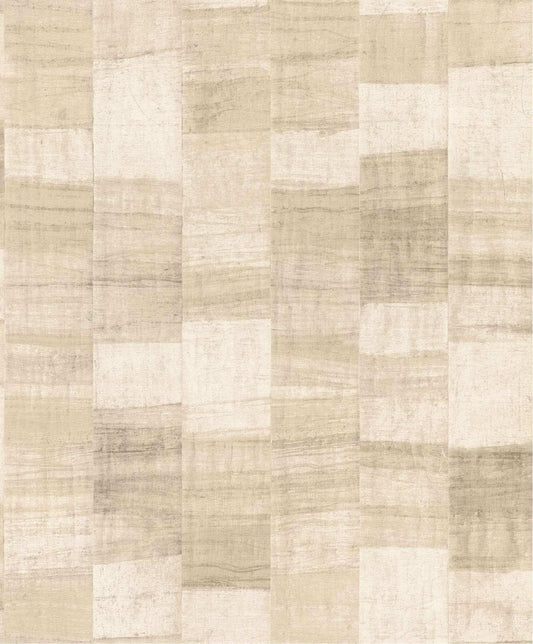 A-Street Prints Springhill Ivo Block Wallpaper - Beige