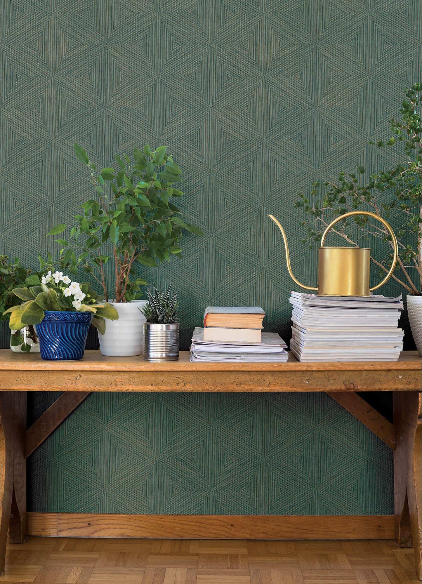 A-Street Prints Springhill Anara Wallpaper - Teal