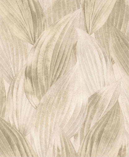 A-Street Prints Springhill Melora Leaf Wallpaper Sample - Beige