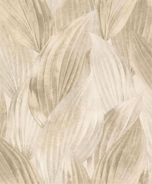 A-Street Prints Springhill Melora Leaf Wallpaper - Beige