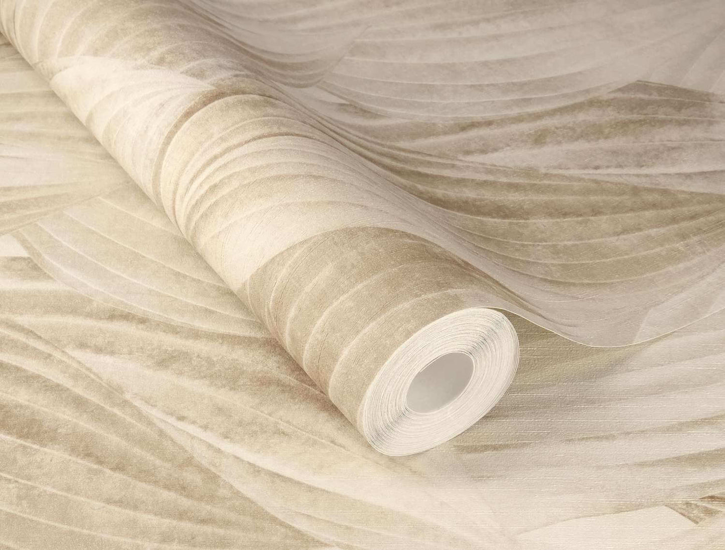 A-Street Prints Springhill Melora Leaf Wallpaper Sample - Beige