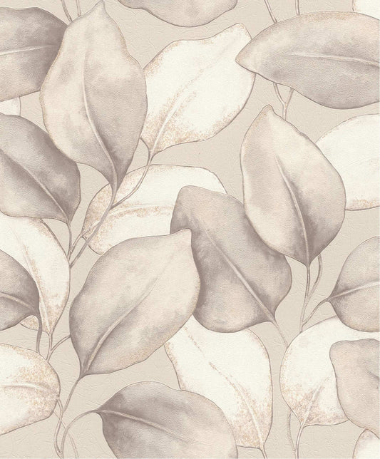 A-Street Prints Springhill Evanthe Vine Wallpaper - Grey
