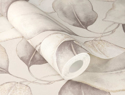 A-Street Prints Springhill Evanthe Vine Wallpaper - Grey