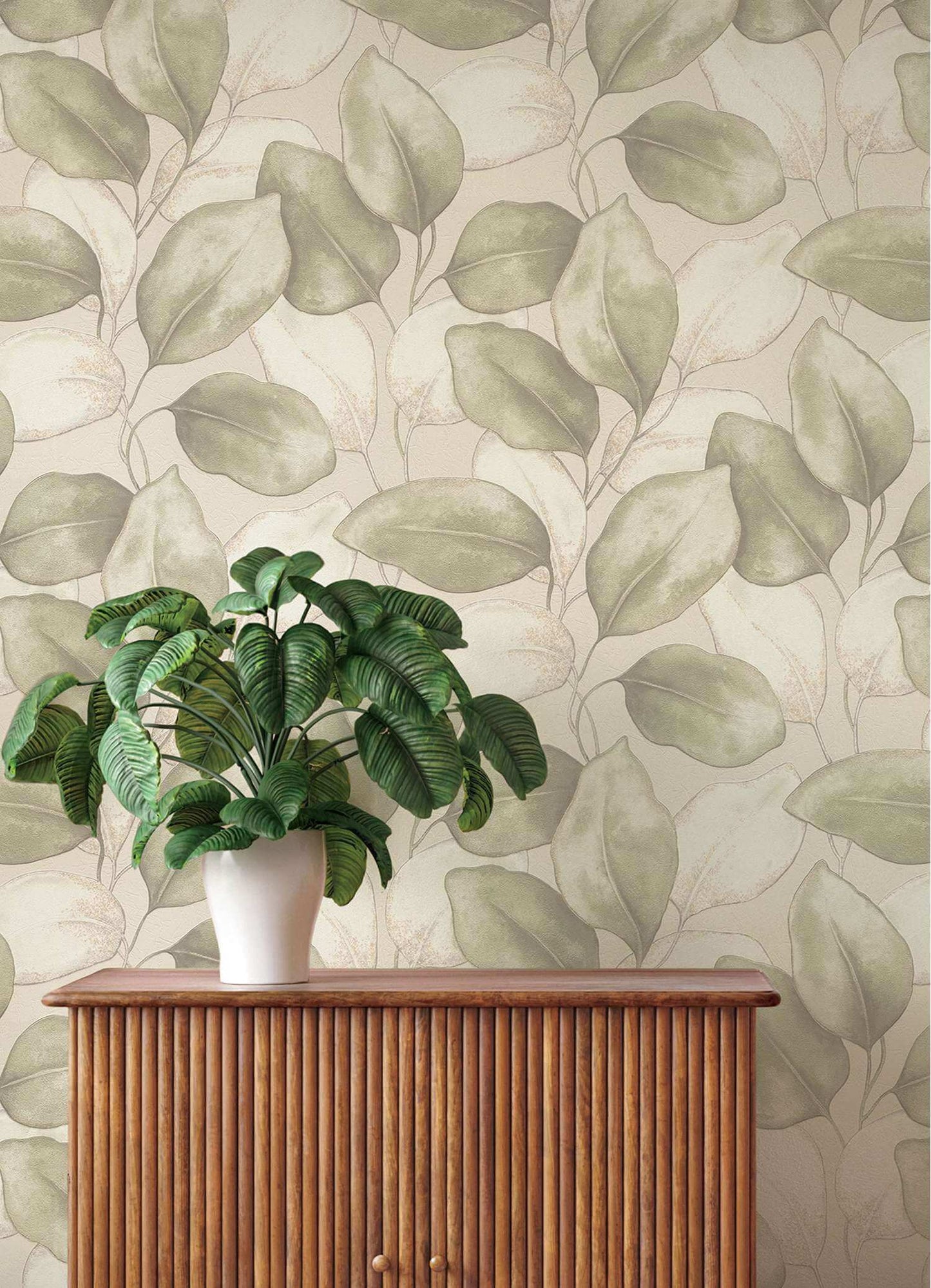 A-Street Prints Springhill Evanthe Vine Wallpaper - Sage