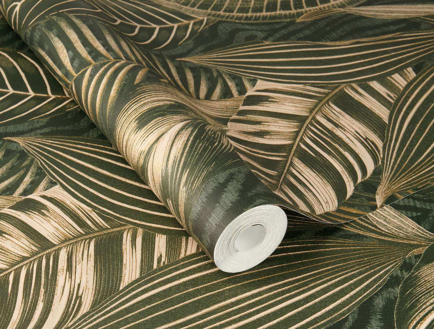 A-Street Prints Springhill Acacius Tropical Wallpaper - Dark Green