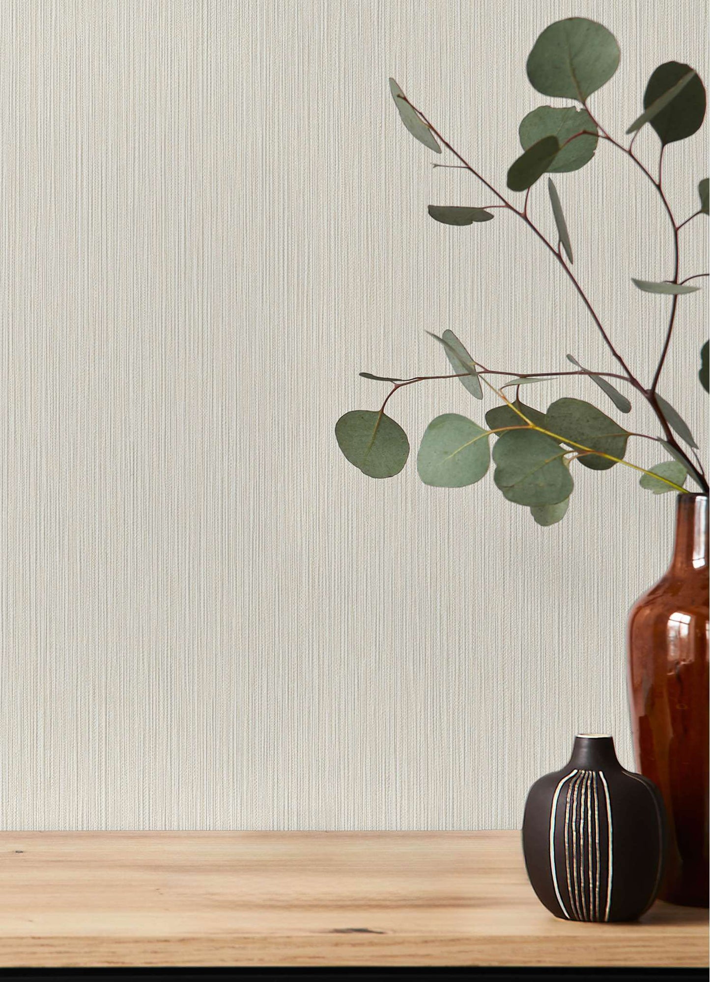 A-Street Prints Springhill Oren Striations Wallpaper Sample - Ivory