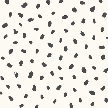 Advantage World of Imagination Polka Dot Wallpaper - Black