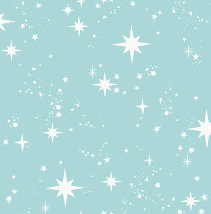 Advantage World of Imagination Twinkle Wallpaper - Light Blue