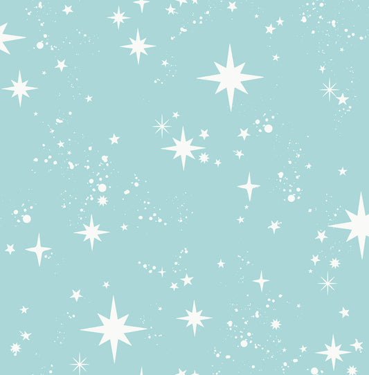 Advantage World of Imagination Twinkle Wallpaper - Light Blue