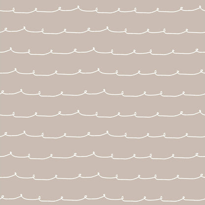 Advantage World of Imagination Wiggle Line Wallpaper - Taupe