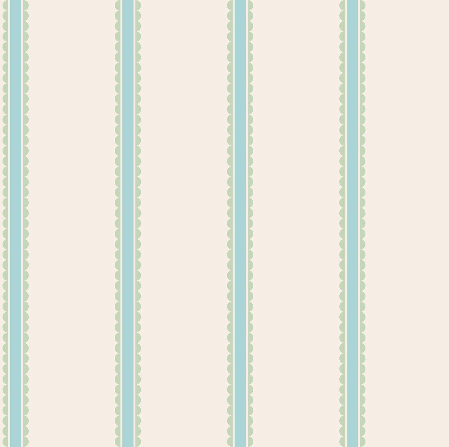 Advantage World of Imagination Bobbin Stripe Wallpaper - Aqua