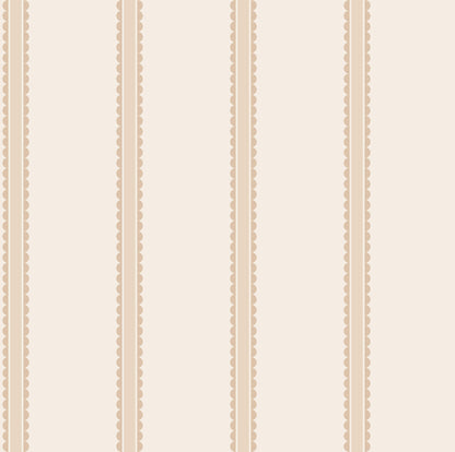 Advantage World of Imagination Bobbin Stripe Wallpaper - Light Brown