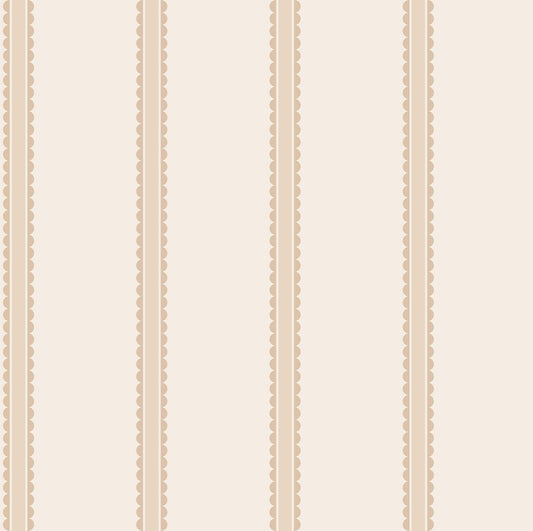 Advantage World of Imagination Bobbin Stripe Wallpaper - Light Brown