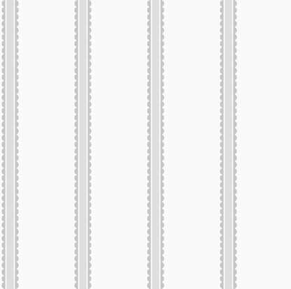 Advantage World of Imagination Bobbin Stripe Wallpaper - Grey