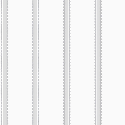 Advantage World of Imagination Bobbin Stripe Wallpaper - Grey