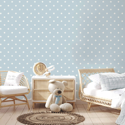 Advantage World of Imagination Starry Wallpaper - Light Blue
