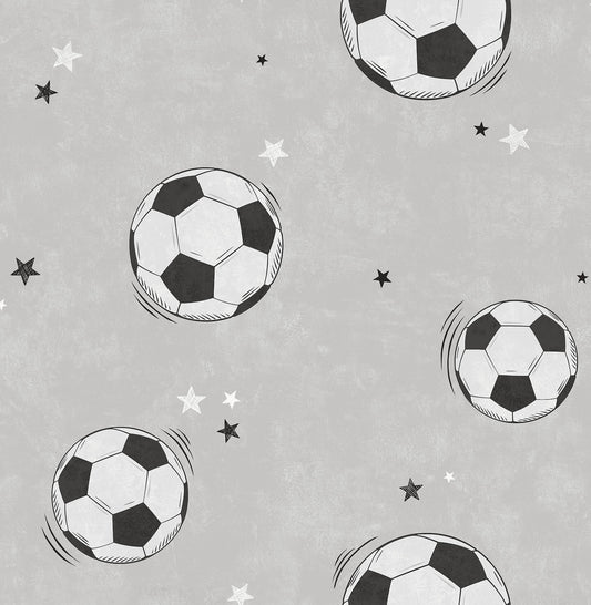 Advantage World of Imagination Soccer Wallpaper - Grey