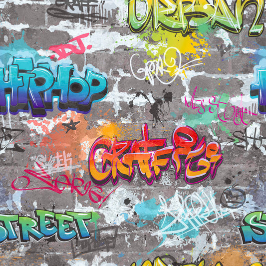 Advantage World of Imagination Graffiti Wall Wallpaper