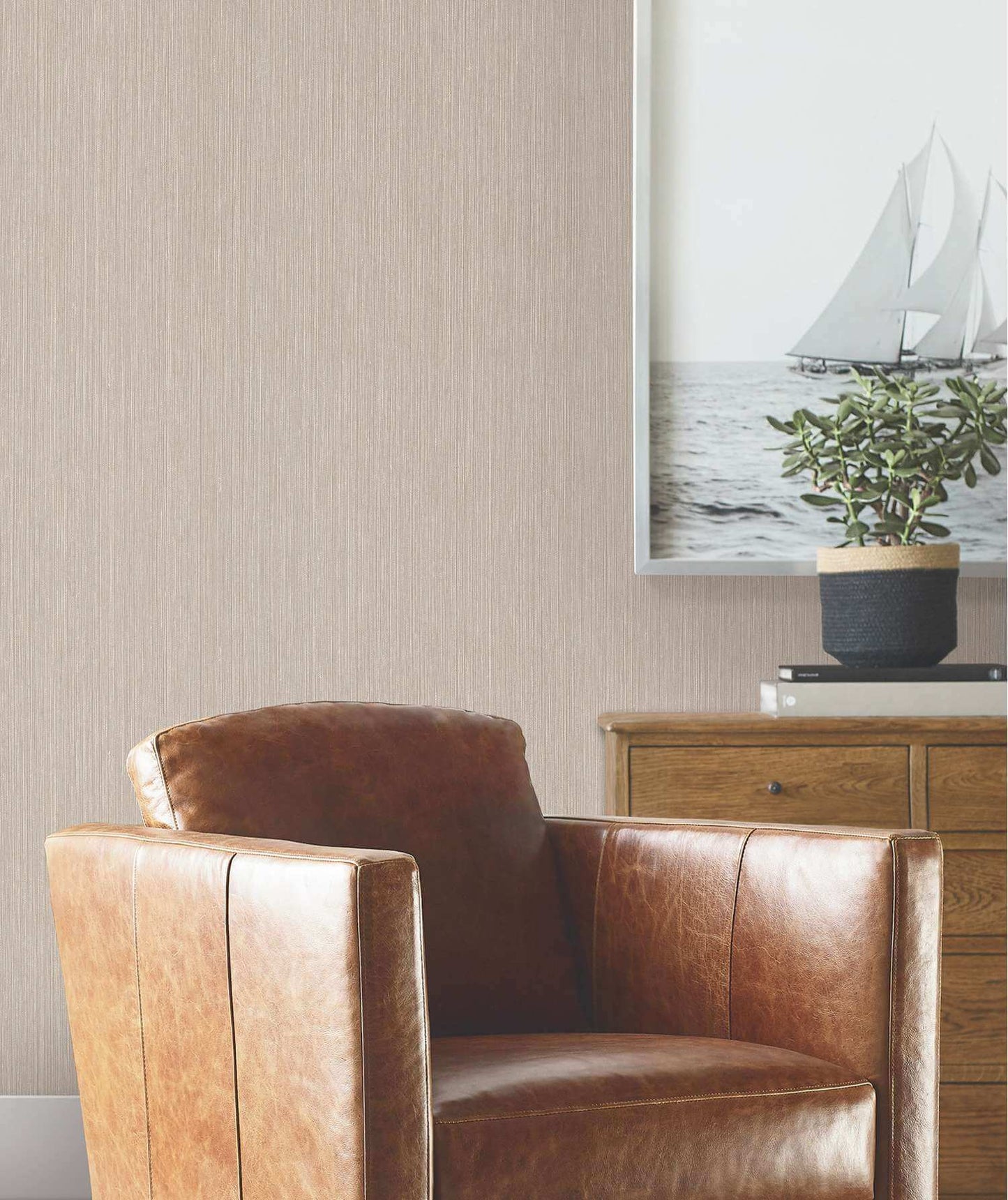 Ronald Redding Private Reserve Atticus Wallpaper - Cream