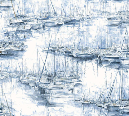 Ronald Redding Private Reserve Yacht Club Wallpaper - Blue