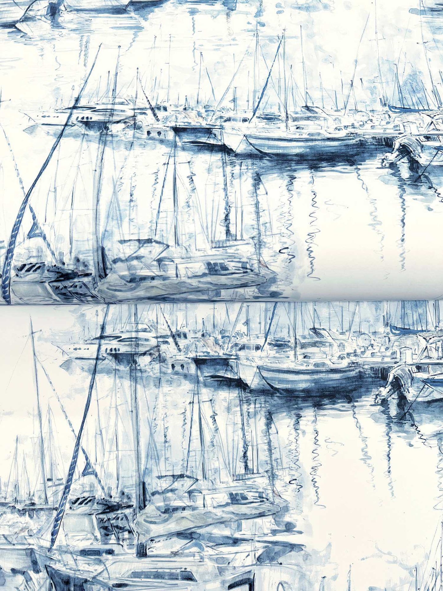 Ronald Redding Private Reserve Yacht Club Wallpaper - Blue
