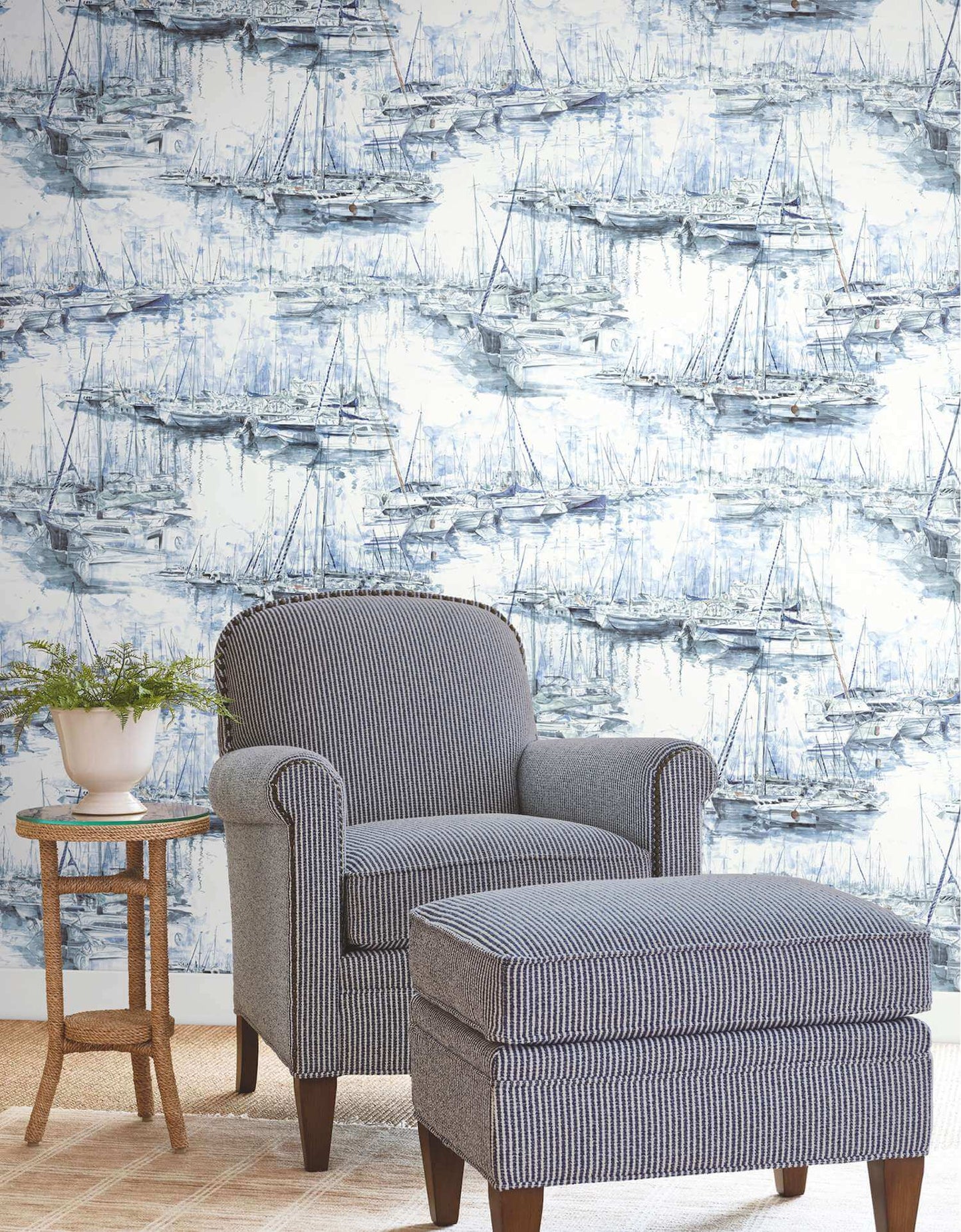 Ronald Redding Private Reserve Yacht Club Wallpaper - Blue