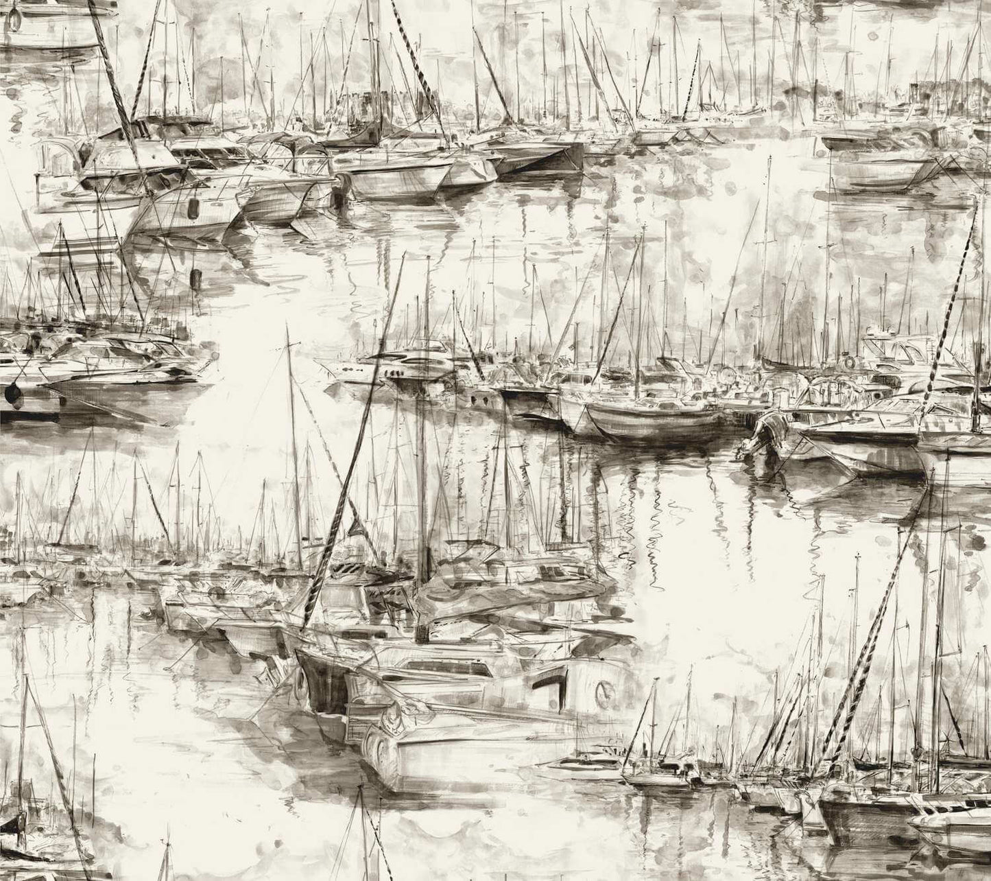Ronald Redding Private Reserve Yacht Club Wallpaper - Taupe
