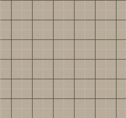 Ronald Redding Private Reserve Tattersall Wallpaper - Brown
