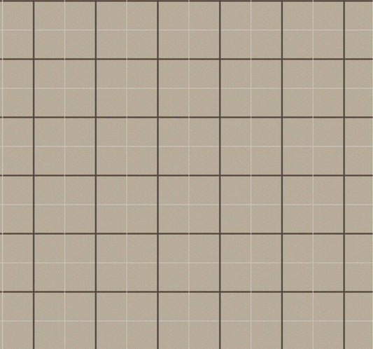 Ronald Redding Private Reserve Tattersall Wallpaper - Brown