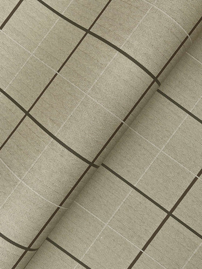 Ronald Redding Private Reserve Tattersall Wallpaper - Brown