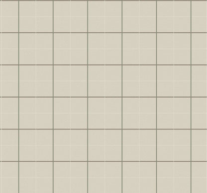Ronald Redding Private Reserve Tattersall Plaid Wallpaper Sample - Light Brown