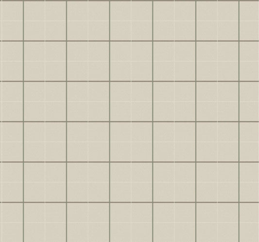 Ronald Redding Private Reserve Tattersall Wallpaper - Light Brown