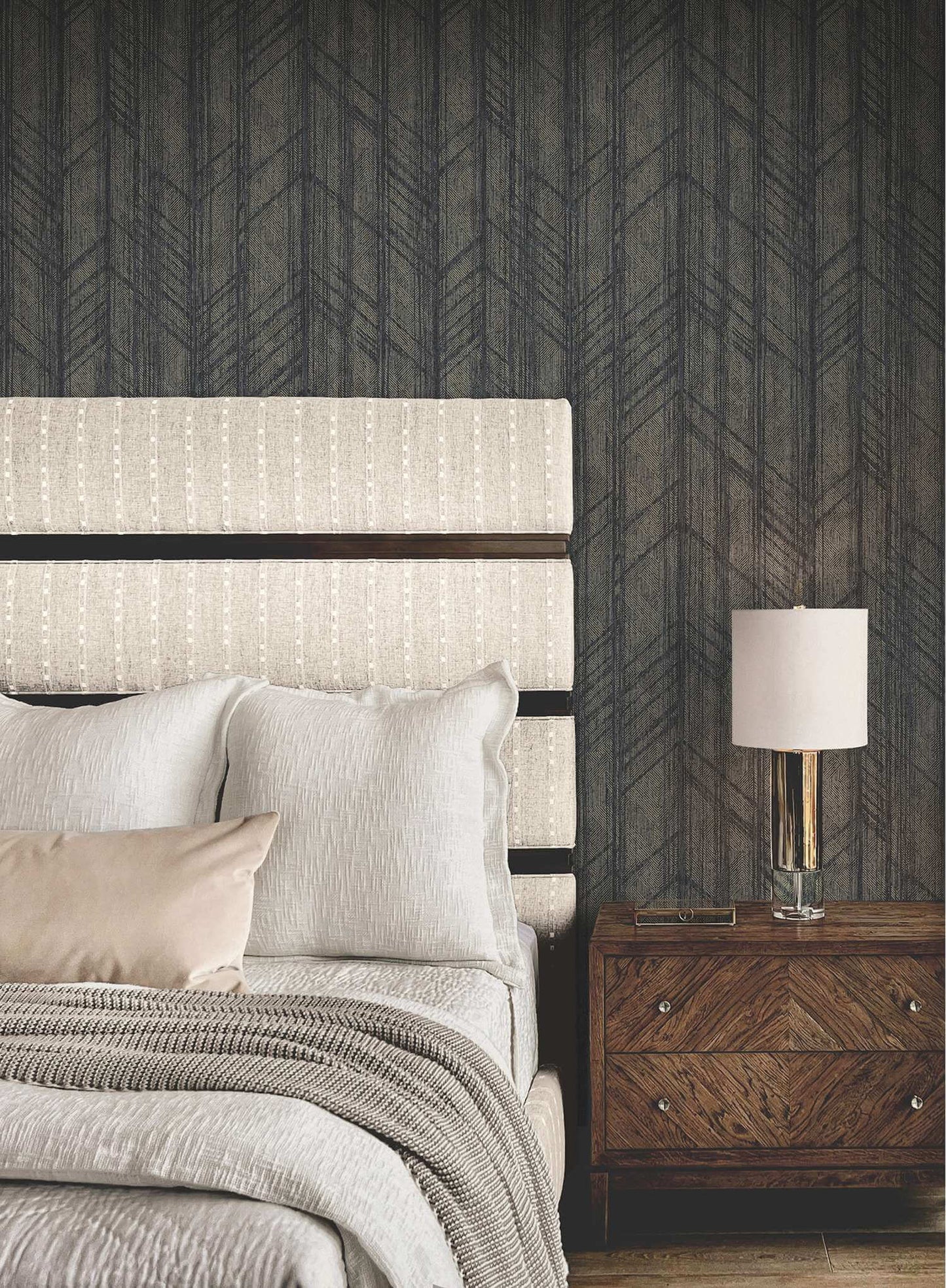 Ronald Redding Private Reserve Winthrop Wallpaper - Slate