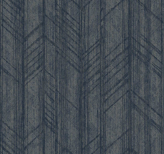 Ronald Redding Private Reserve Winthrop Wallpaper - Navy