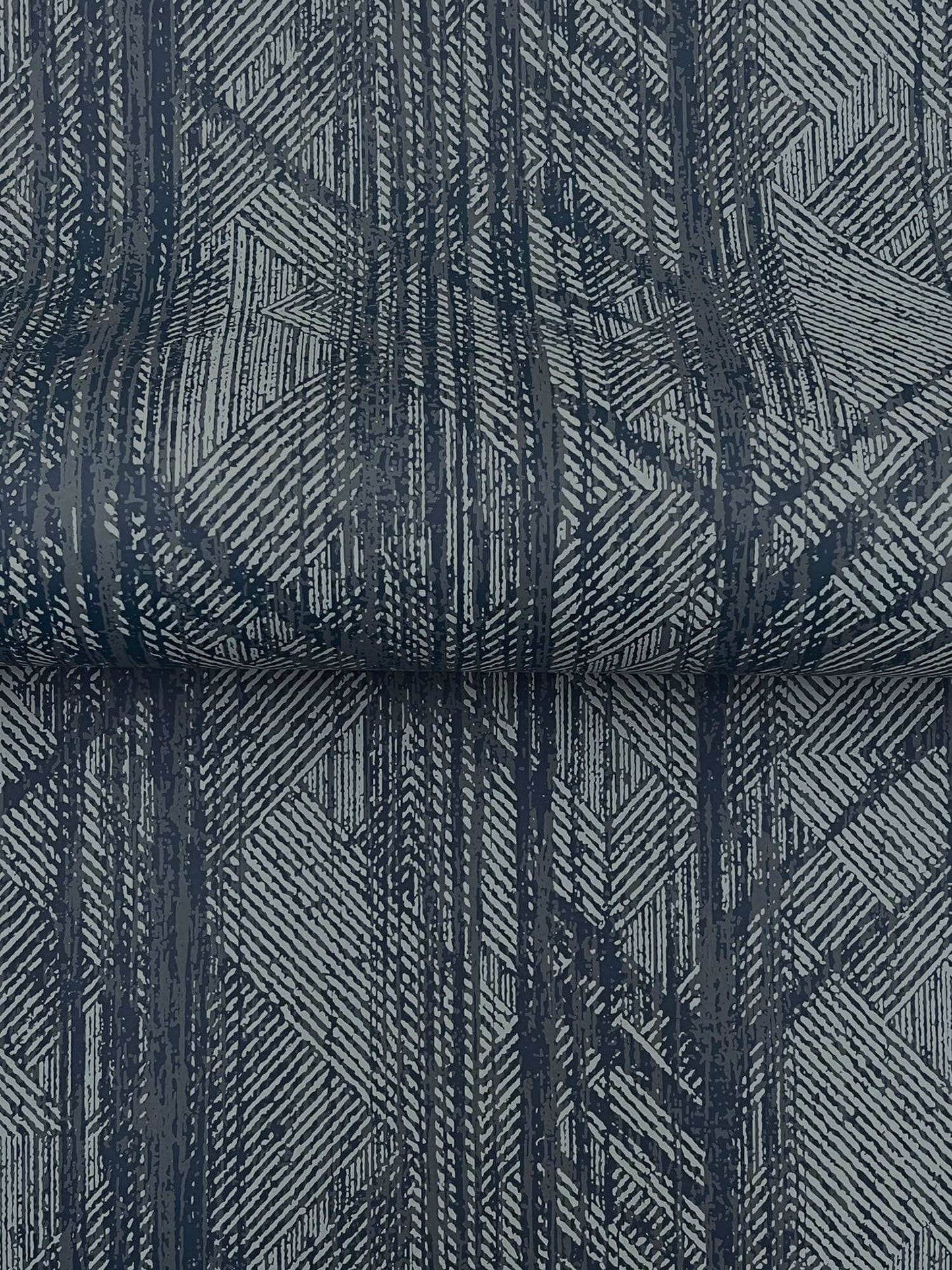 Ronald Redding Private Reserve Winthrop Wallpaper Sample - Navy