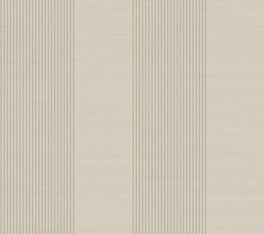Ronald Redding Private Reserve Archer Stripe Wallpaper - Taupe