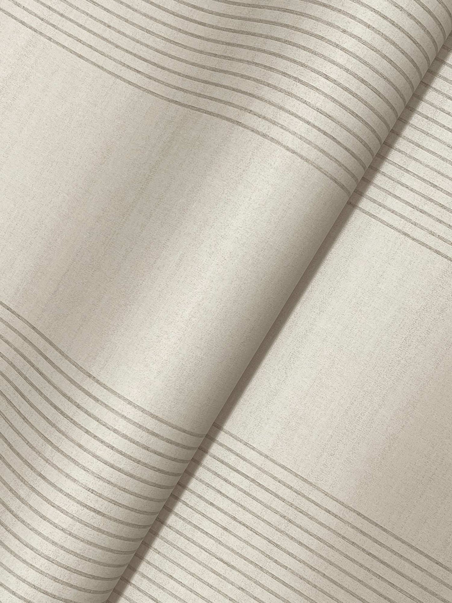 Ronald Redding Private Reserve Archer Stripe Wallpaper Sample - Taupe
