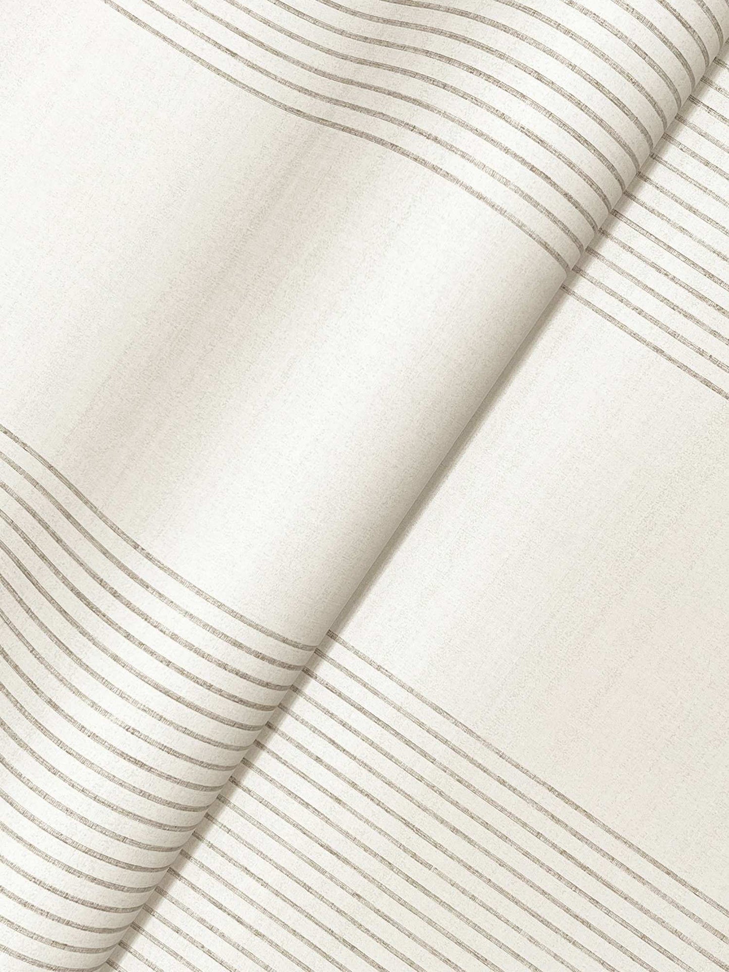 Ronald Redding Private Reserve Archer Stripe Wallpaper Sample - Light Gray