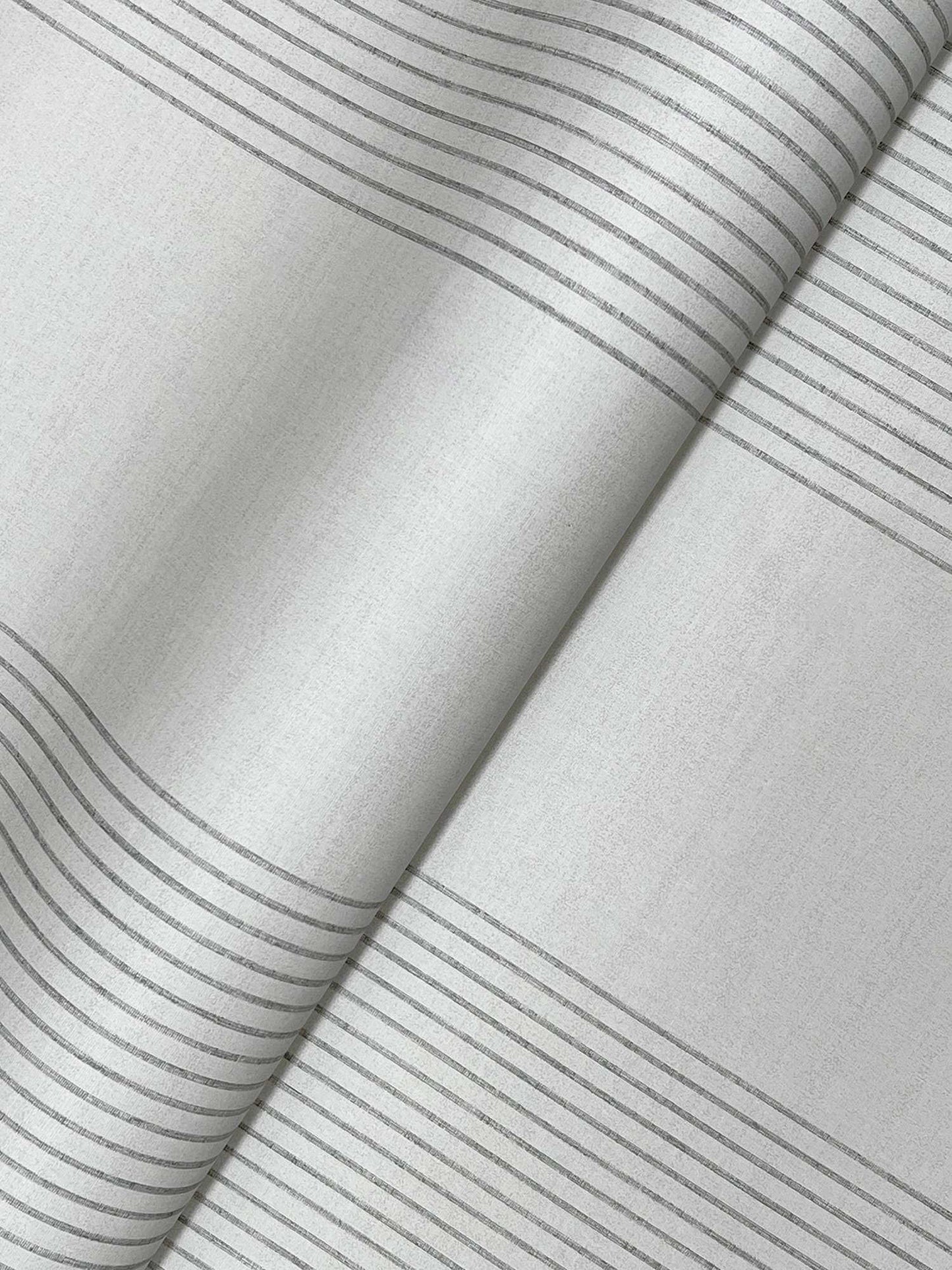 Ronald Redding Private Reserve Archer Stripe Wallpaper - Gray